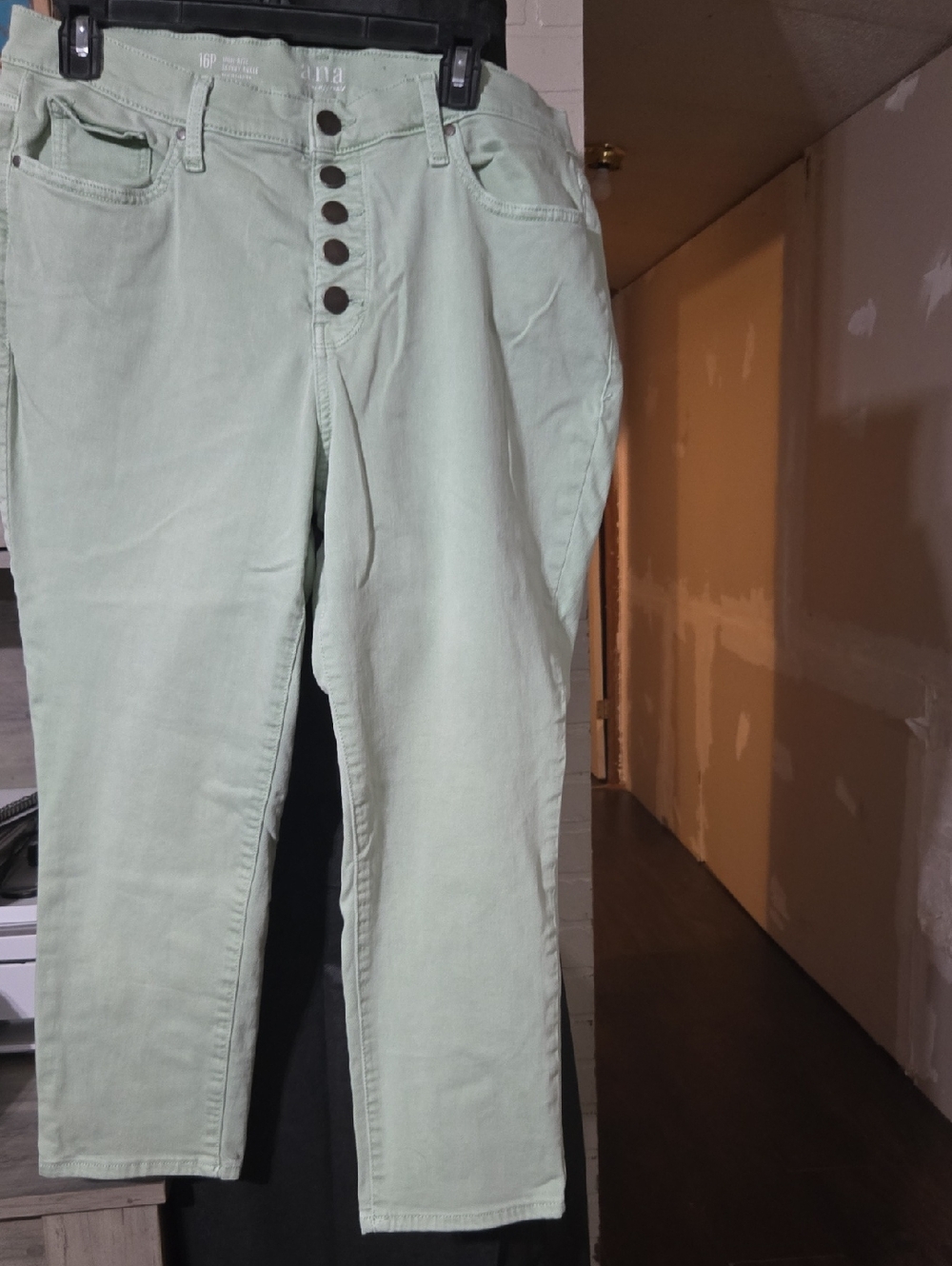 a.n.a Light Mint Green High-Rise Button-Fly Women’s Jeans
